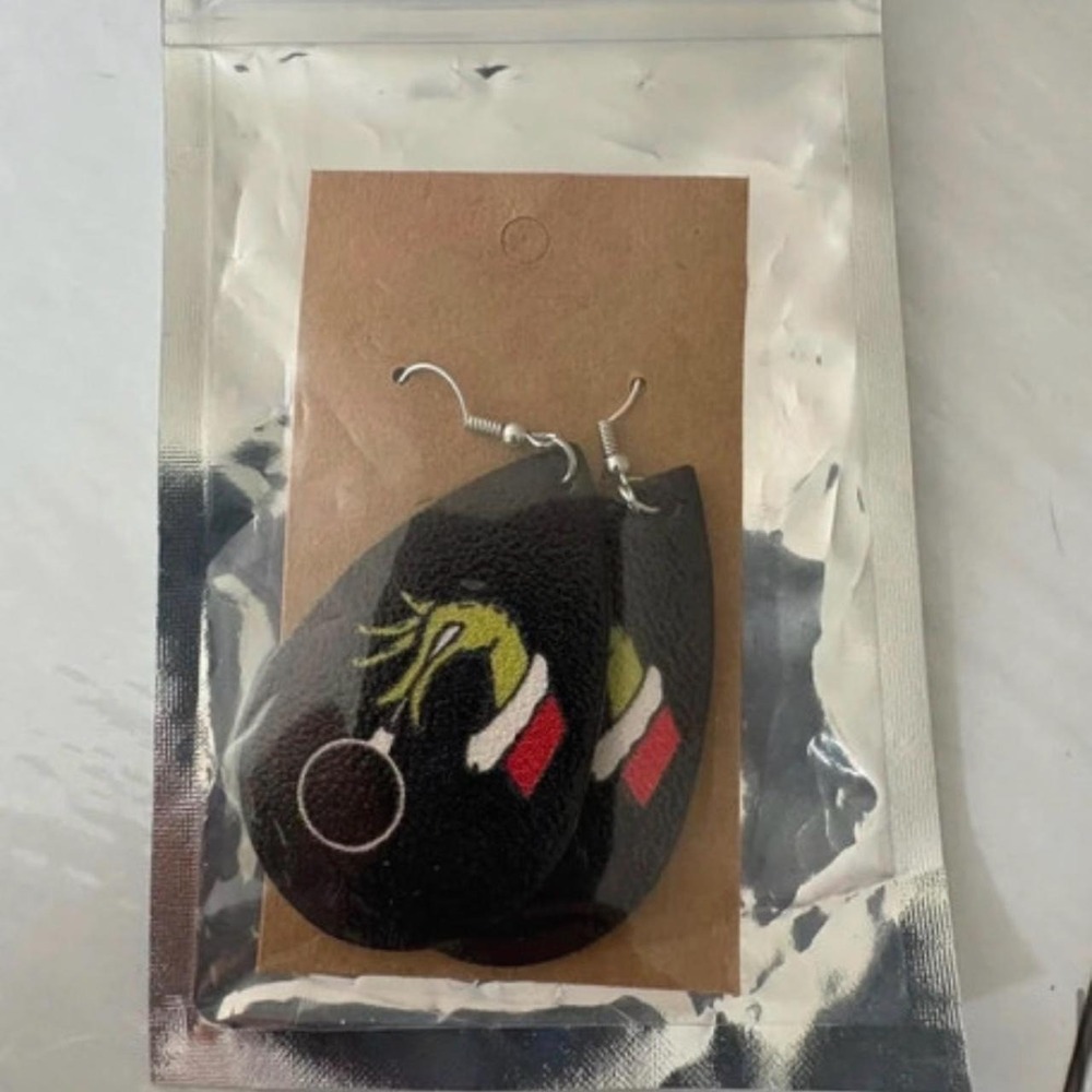 Holiday Grinch Earrings